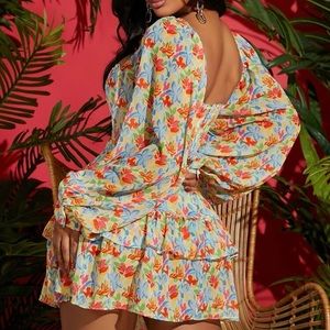 Long sleeve skirt two piece set